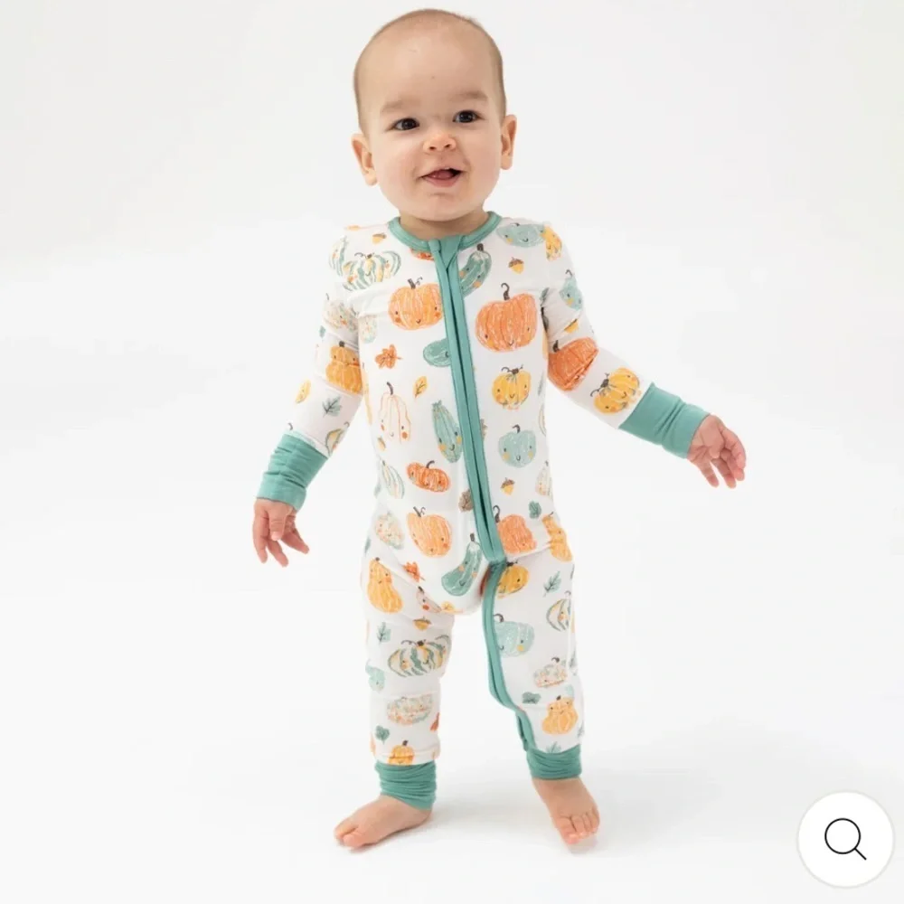 🎃 Angel Dear Bamboo Convertible Romper Pumpkins 3-6 6-12 months